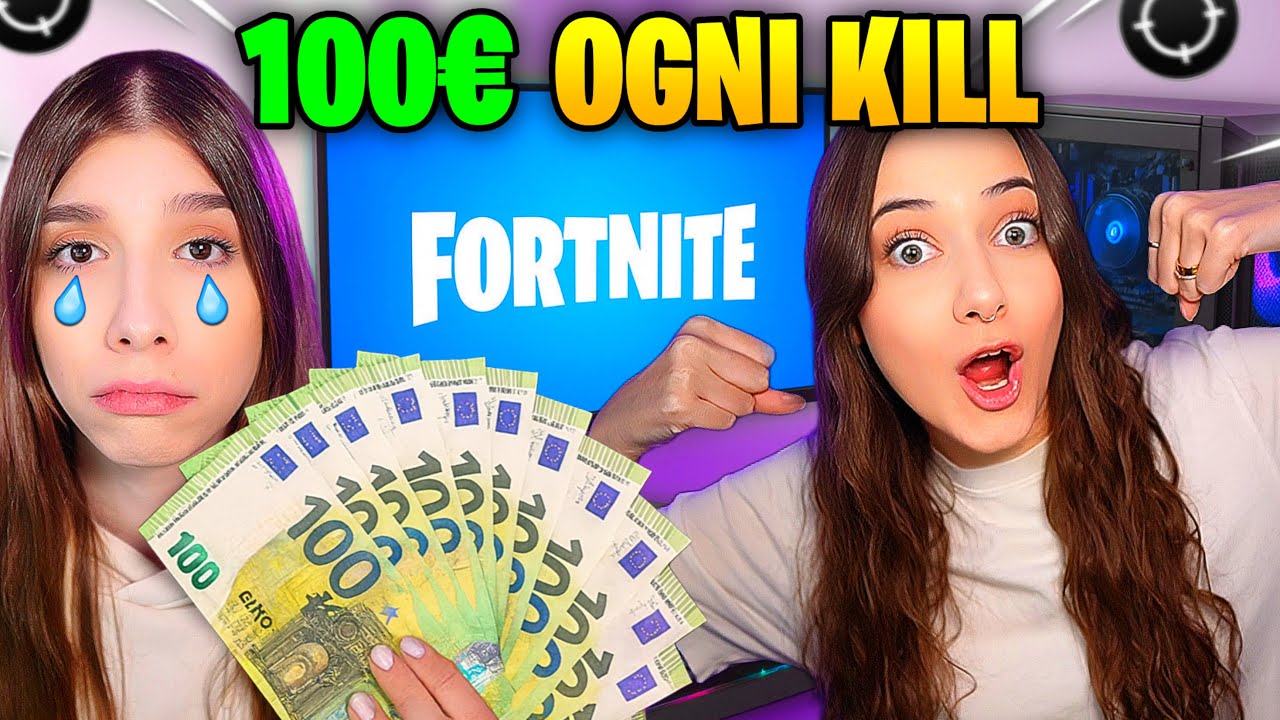 VINCO 100€ DA @Kroatomist PER OGNI KILL CHE FACCIO SU FORTNITE 🤑 *divento ricca?!*