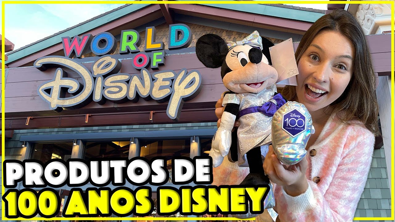 PRODUTOS DE 100 ANOS NA MAIOR LOJA DA DISNEY DO MUNDO - WORLD OF DISNEY DE ORLANDO
