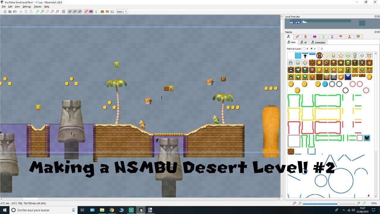 Making a NSMBU Desert Level #2