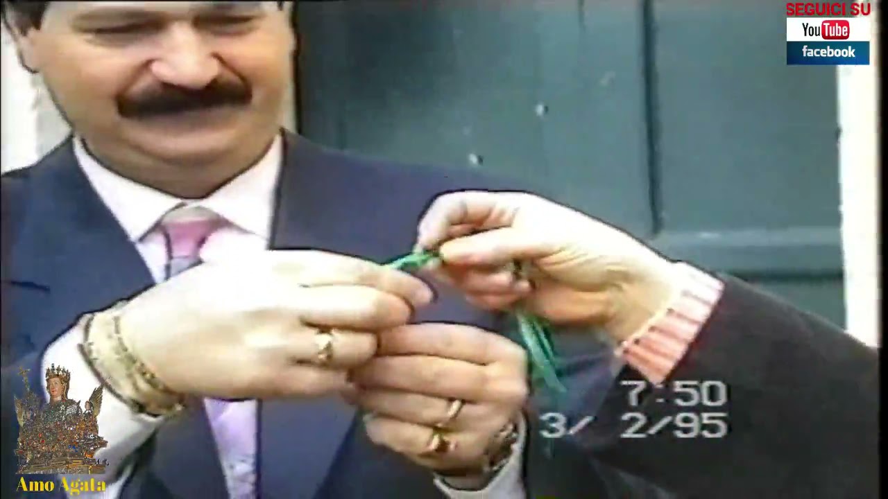 La festa di Sant'Agata del 1995 - Uscita Cereo Circolo S. Agata 1° Parte