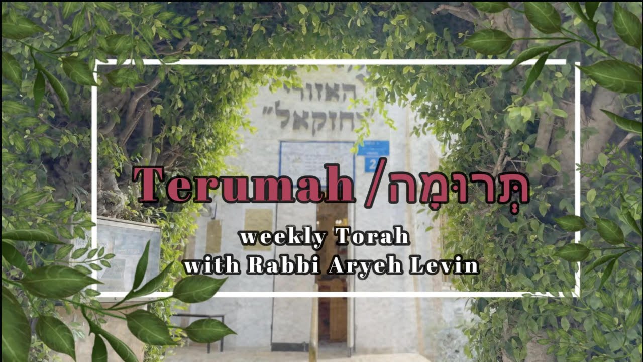 #Terumah 5785 תְּרוּמָה #RavArieLevin הרב אריה לוין
