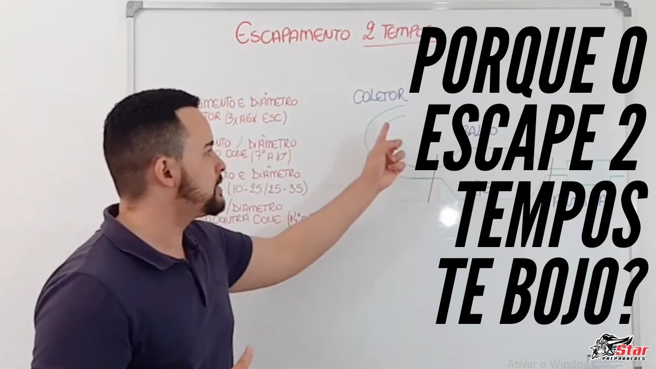 Como Funciona o Escape 2 Tempos? Porque ele tem um bojo? I Star Prepara&ccedil;&otilde;es