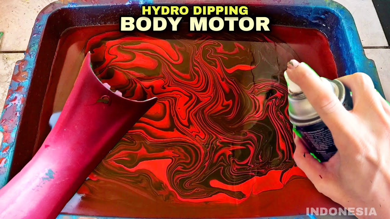 MODIF BODY MOTOR dengan HYDRO DIPPING | HYDRO DIPPING BODY MOTOR | HYDRO DIPPING INDONESIA
