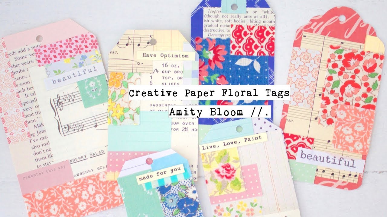 Making Paper Tags from Scraps