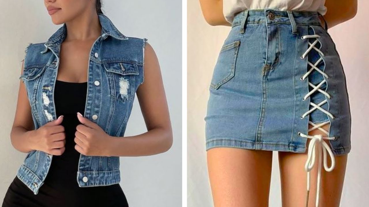 Diy Ideias Incr&iacute;veis de Costura F&aacute;cil em Jeans! Tutorial de Artesanato e Reciclagem