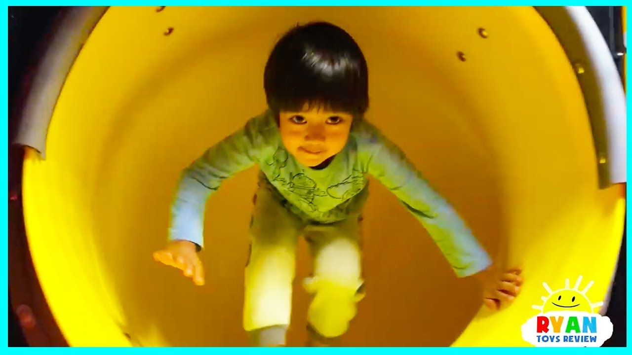 Ryan plays at Indoor Playground for kids!