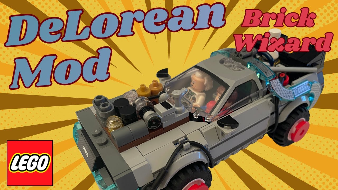 LEGO MOD: Speed Champion DeLorean Time Machine from Back to the Future III Instructions! Set 77256