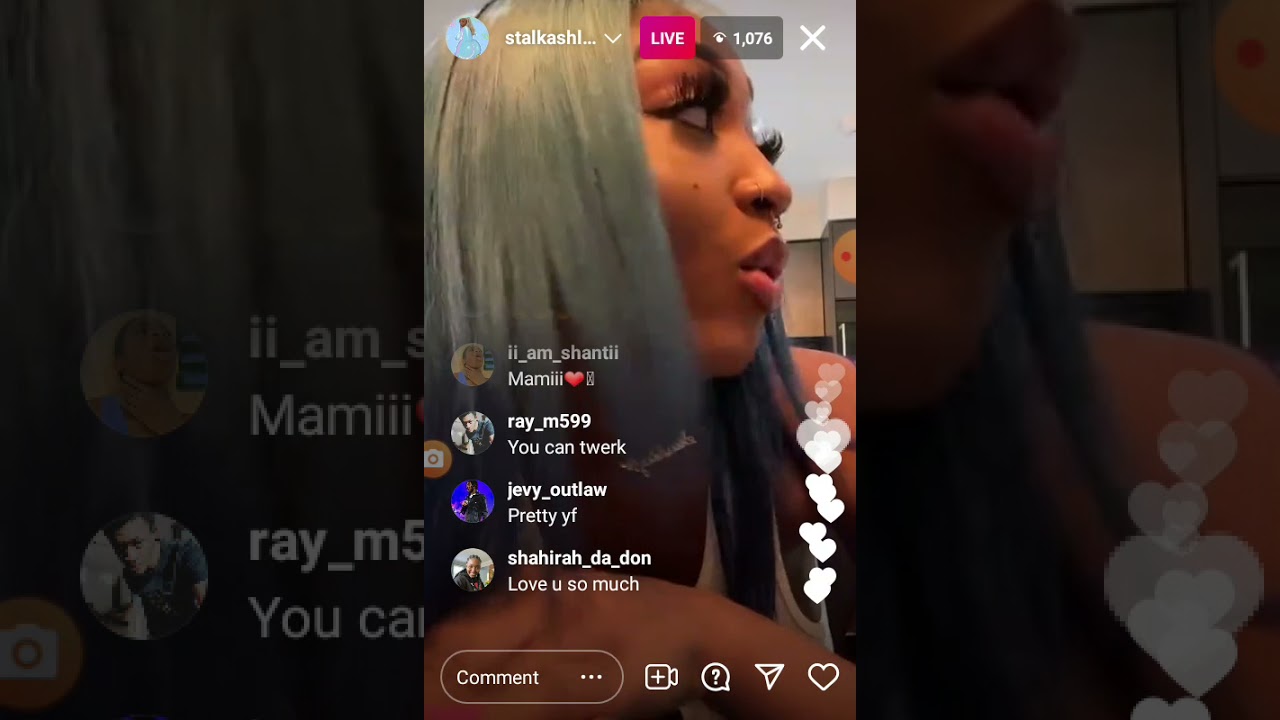 stalk Ashley vybin on Instagram live