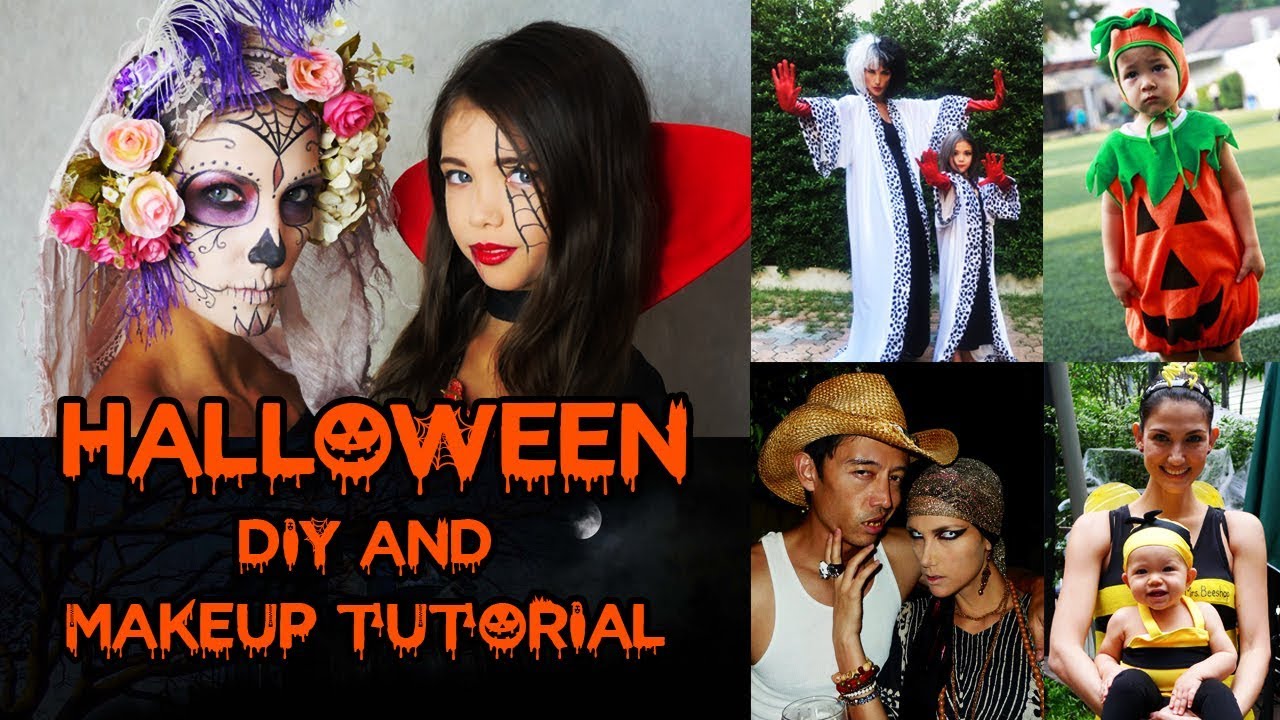 DAY OF THE DEAD HALLOWEEN MAKEUP TUTORIAL (and our best family Halloween DIY costume ideas)