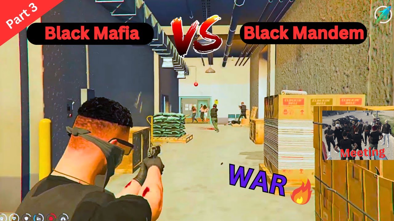 Black mafia vs Black Mandem war | War🔥| Part 3 | soulcity Rp #lifeinsoulcity #soulcityhighlights