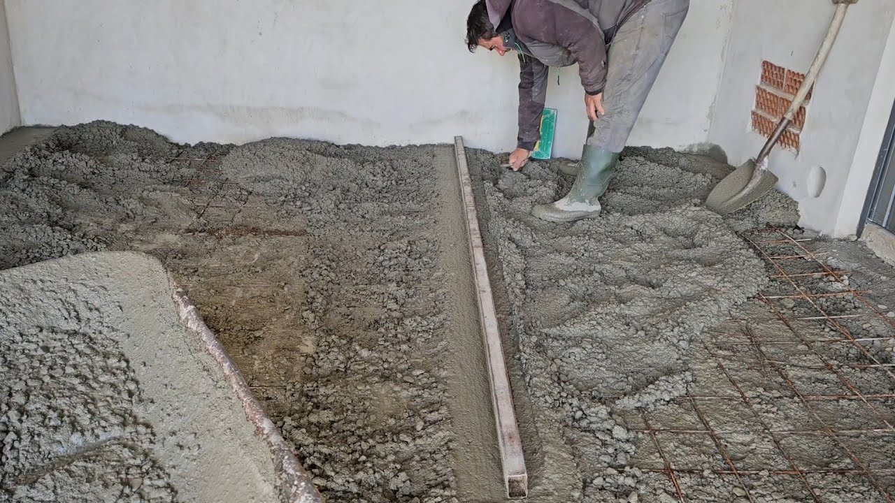 Hoy toca obra, os enseño cómo echo la solería de hormigón paso a paso 😉👍