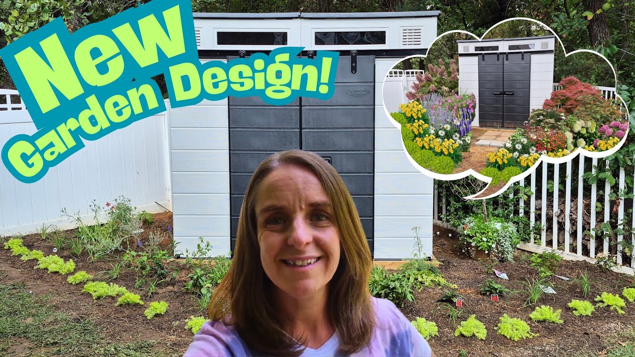 Backyard Transformation! Designing and Planting a New Colorful Perennial Garden!