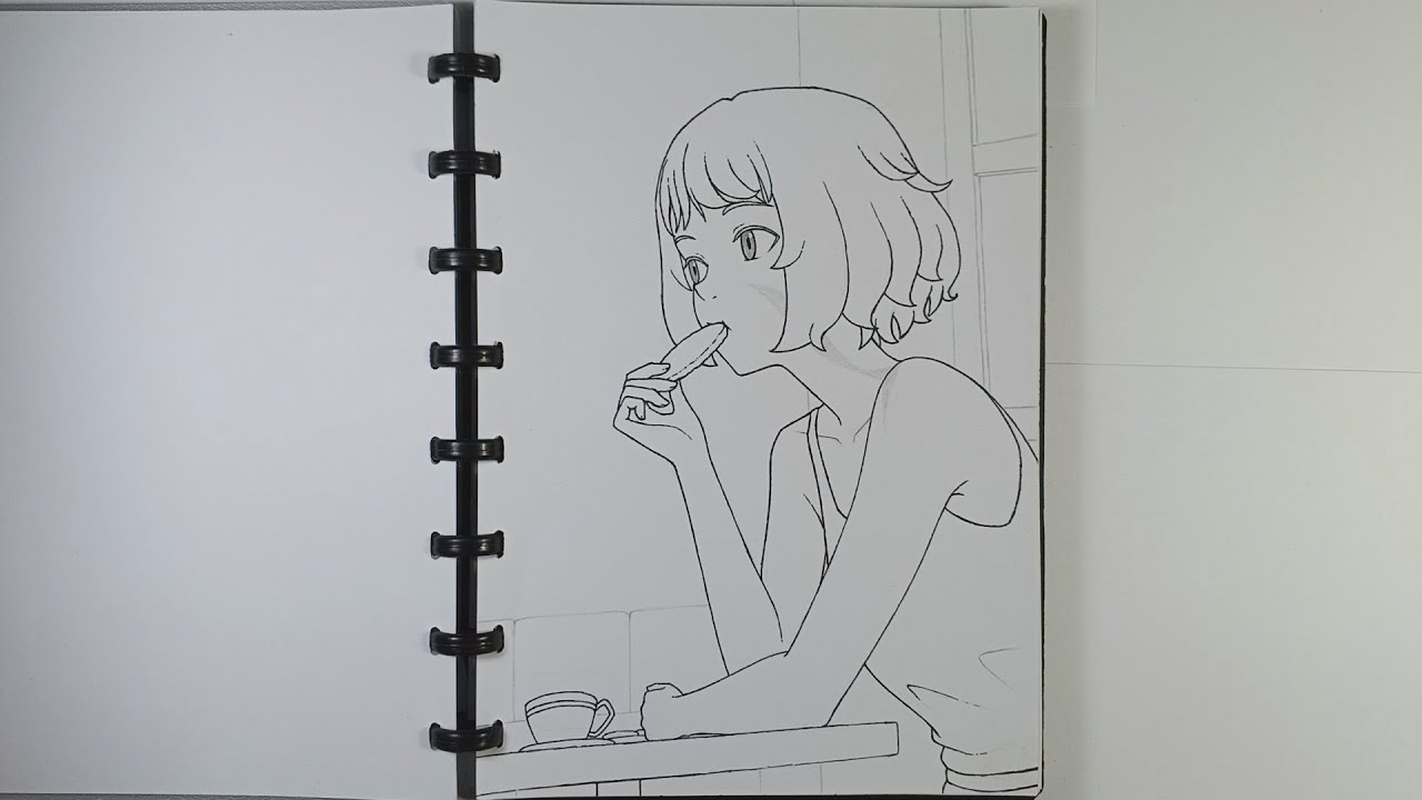 Sketchbook : Relaxing Activities at Home (20 pages)