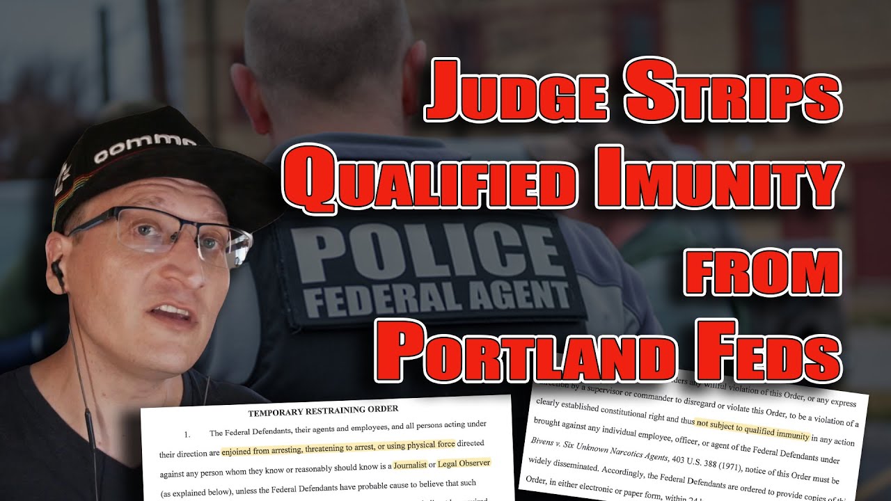 Judge STRIPS Qualified Immunity from FEDS who Attack Journalists in Portland