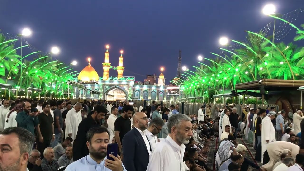 Azan e Maghrib Karbala Recorded live form  Bain ul Harmain Iraq #viral #video #hussaini #youtube