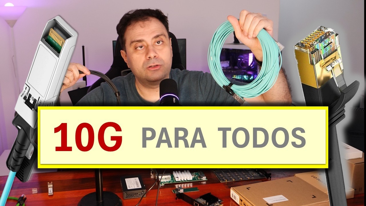📶 RED LOCAL DE 10 GIGABIT: BARATA Y DISPONIBLE (10G Ethernet RJ45 o SFP+, cobre o fibra, PC y NAS)