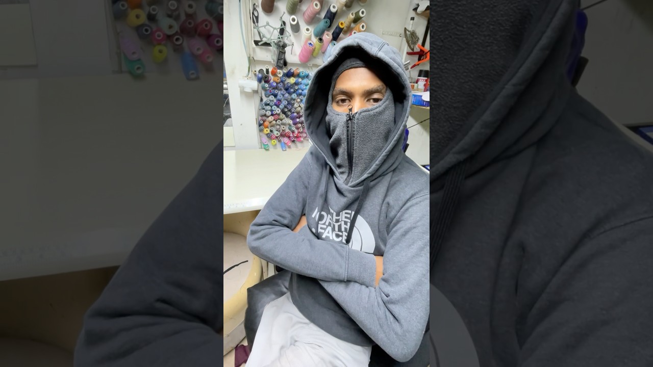 How to make a balaclava with a zipper (Zip Hood) step by step &ndash; easily at home 🧵 ✂