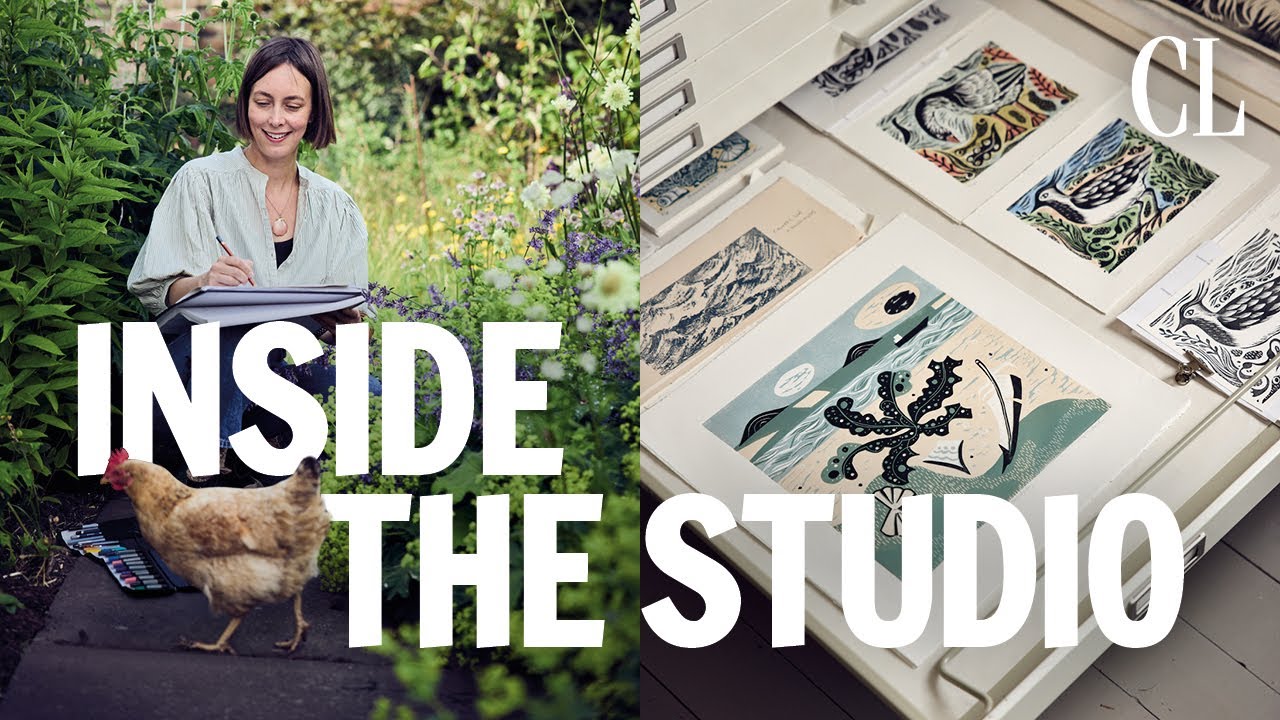 Meet the printmaker using her chickens as inspiration for her unique lino prints | Country Living UK