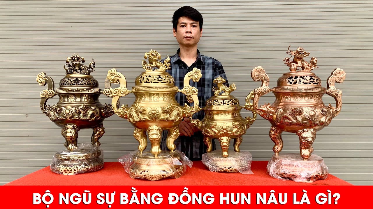 Bộ Đỉnh Đồng Ngũ Sự Bằng Đồng Hun Nâu Là Gì? | Xưởng Đồng Đông Sơn