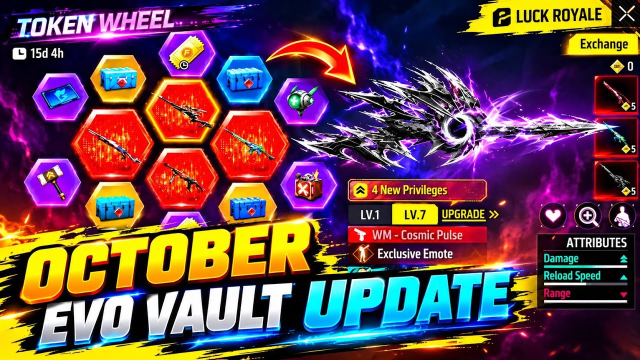 2 October Evo vault Update Free Fire😎❤️&zwj;🔥| Next Evo Vault Update FF🤩🔥| Free Fire New Event Tamil 