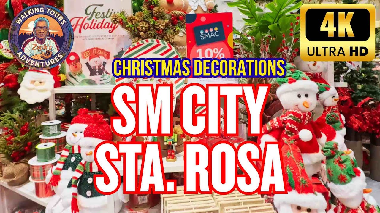 CHRISTMAS VIBES NA SA SM STA. ROSA! | Walking Tour + Decor Price Reveal | Zach's Walking Tour