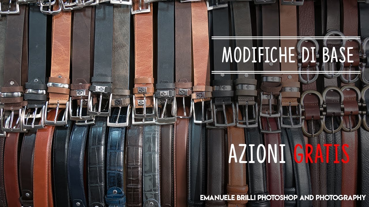Un azione GRATUITA per le MODIFICHE di BASE - Free Photoshop actions