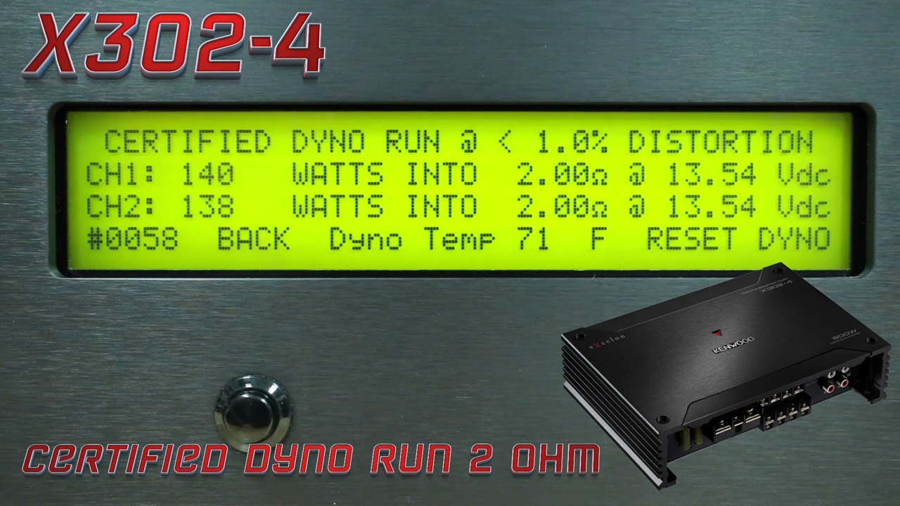 Every Kenwood Excelon AMP DYNO