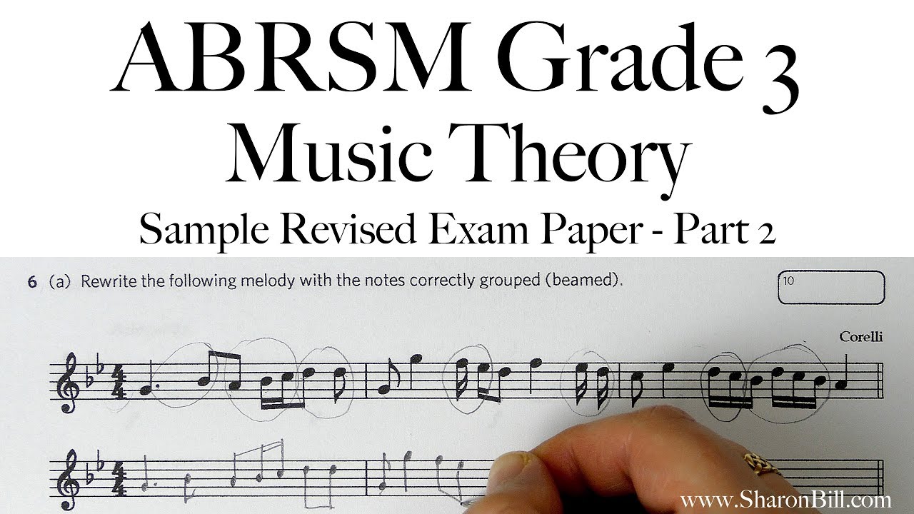 Образец переработанного экзаменационного задания по теории музыки ABRSM для 3-го класса, часть 2 ...