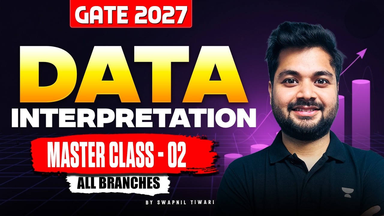 GATE 2027 DI Master Class - 02🔥| Data Interpretation for All Branches | Must Watch | By Swapnil Sir