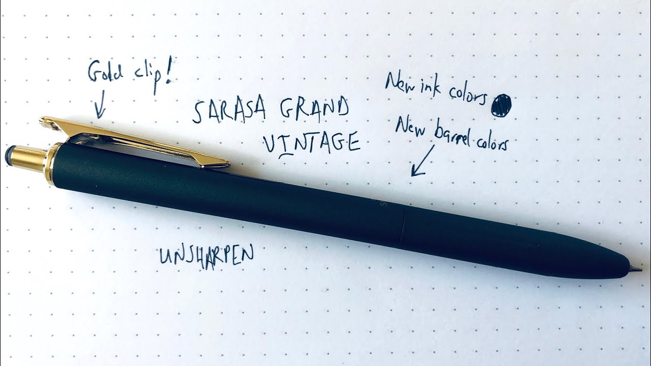 Zebra Sarasa Grand Vintage: New Colors, Same Great Pen