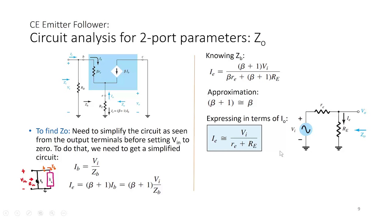 BJT AC Misc Bias Lecture: V9VP3 ELE424 DL
