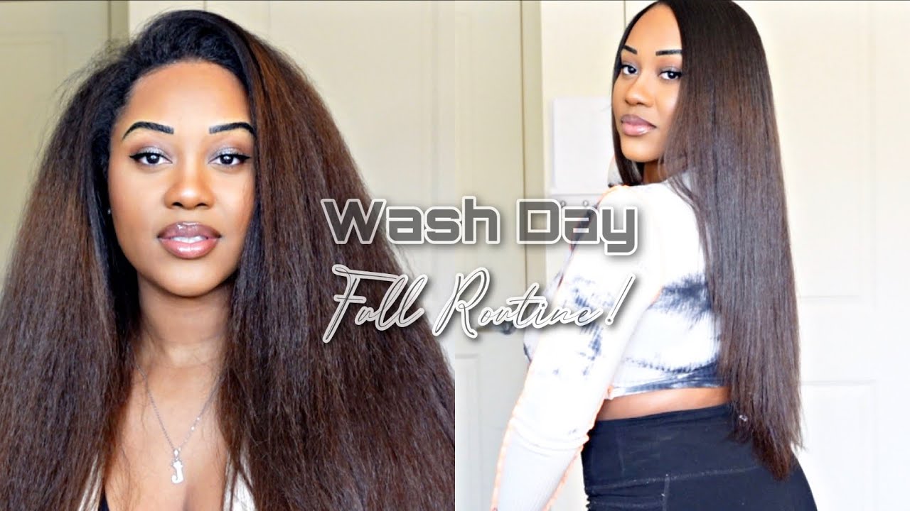 My Hair Routine | How I Silk Press My ￼Natural Hair at home + Products I Use!
