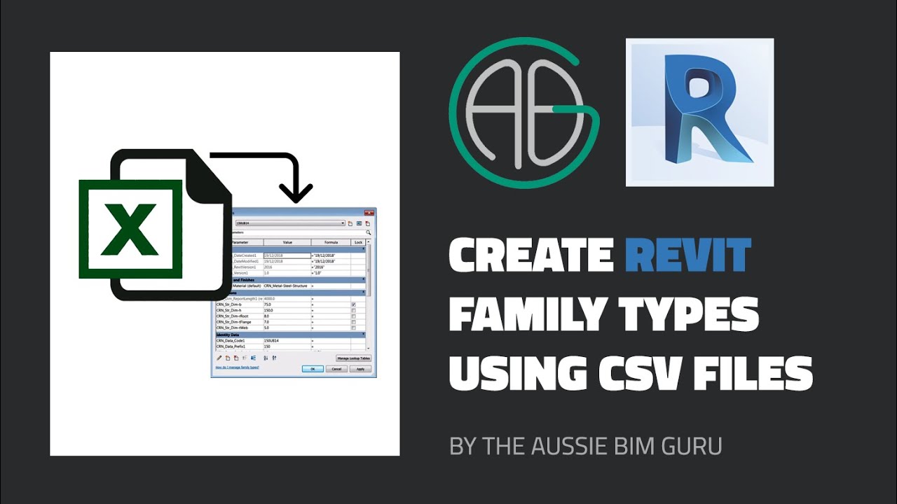 Create Revit Family Types using CSV Files!