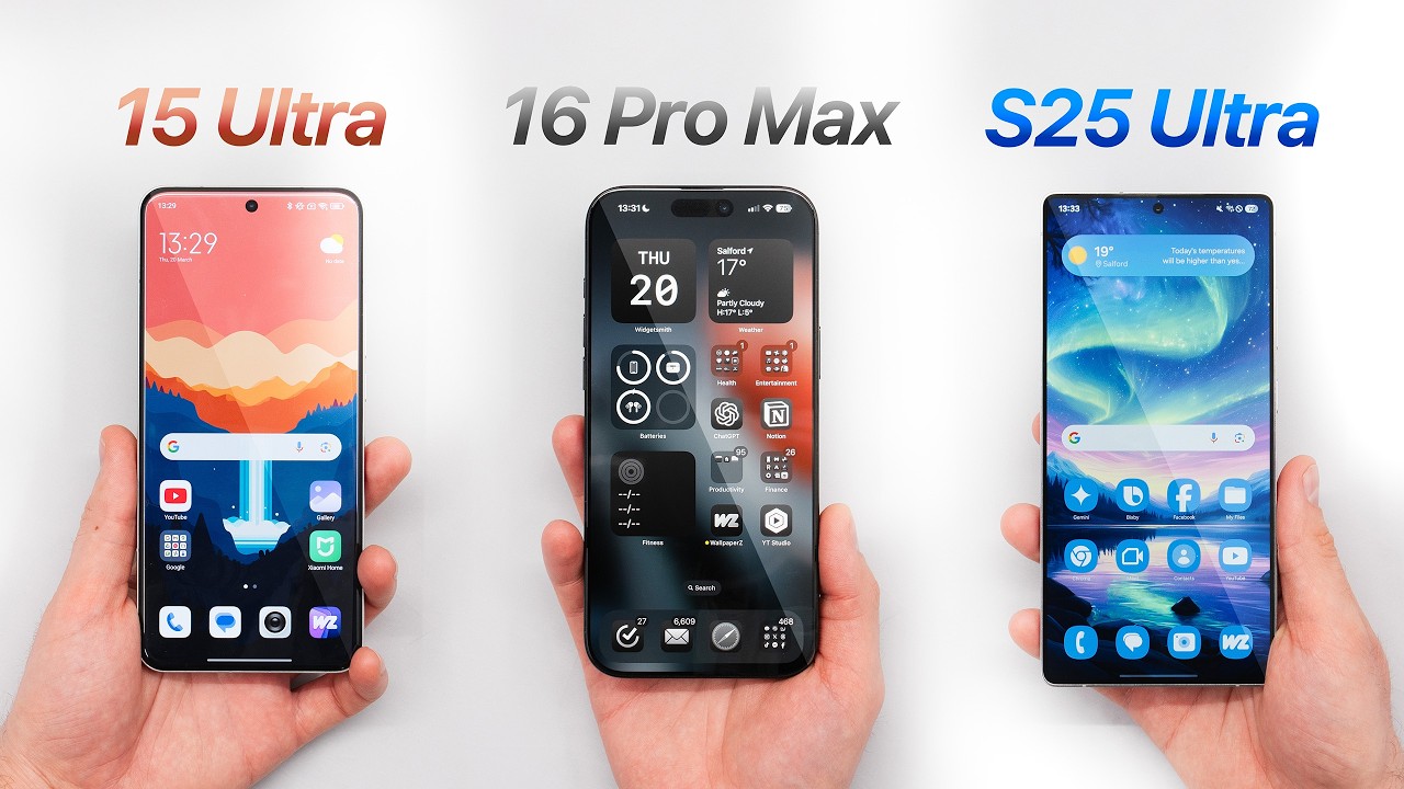 Xiaomi 15 Ultra vs iPhone 16 Pro Max vs S25 Ultra - The ULTIMATE 2025 Smartphone?