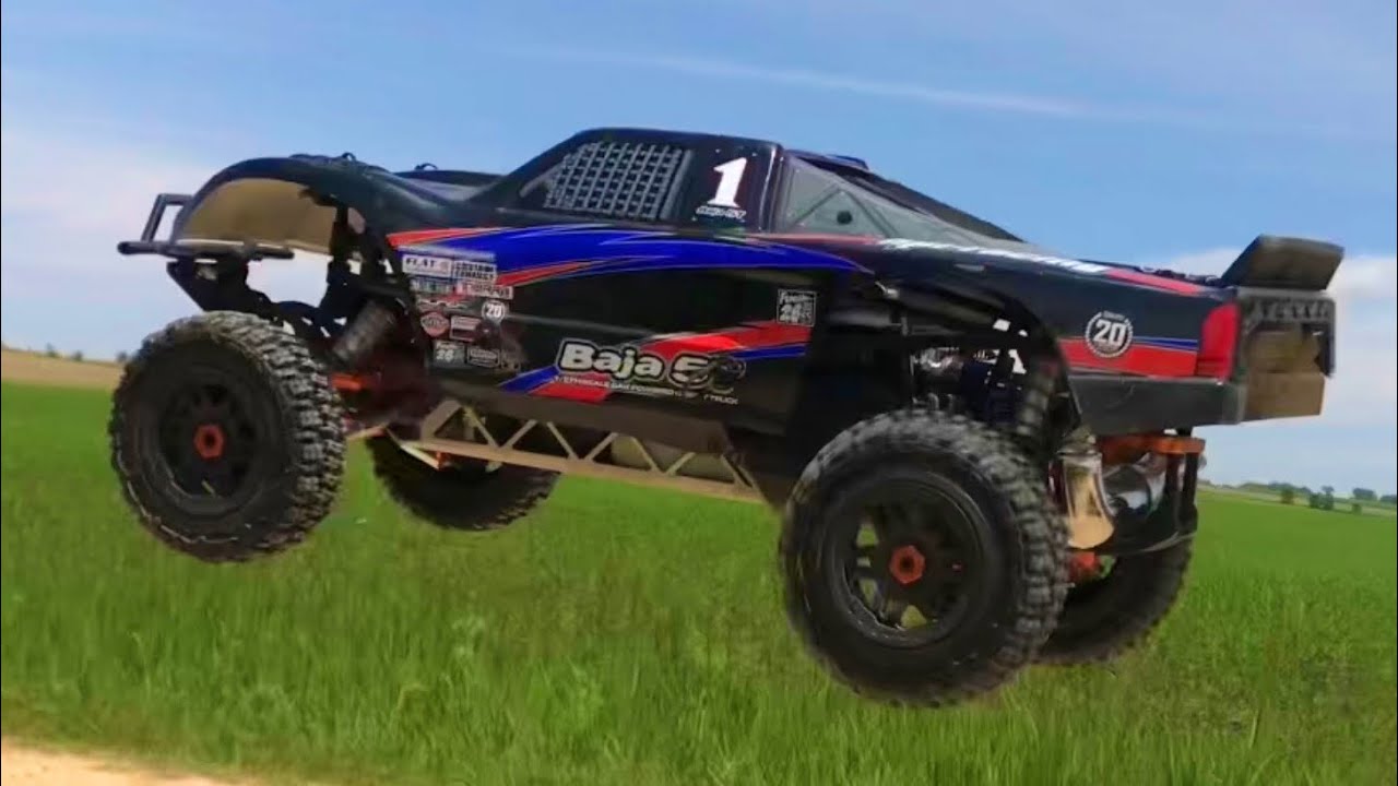 HPI BAJA 5T - GAS POWERED FIFTH SCALE - GRAVEL ROAD BASH!!