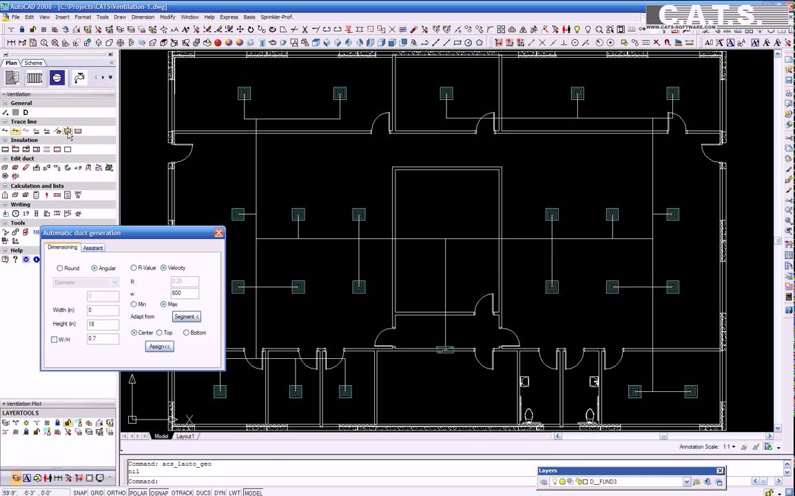 C.A.T.S. Software VENTILATION 3D DESIGN PART 1