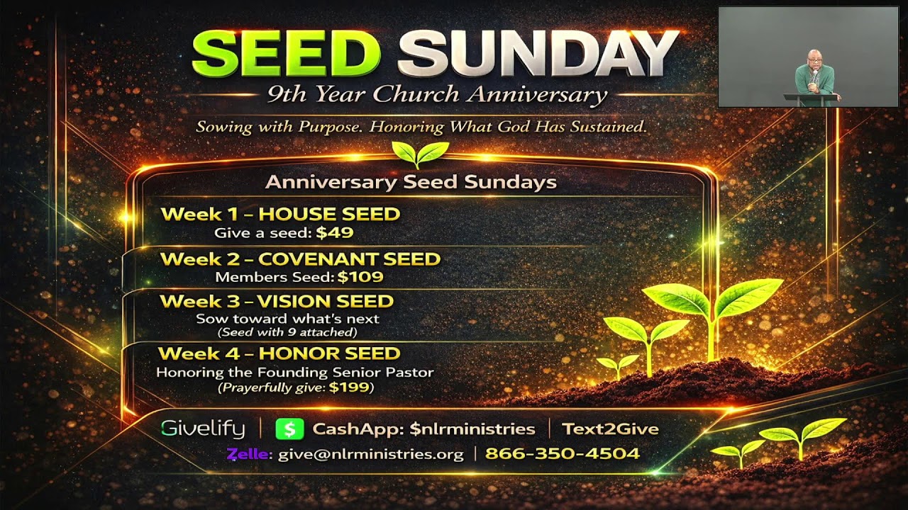 NLRM 9th Year Church Anniversary 2.8.26: Supt. J.J. Bell 