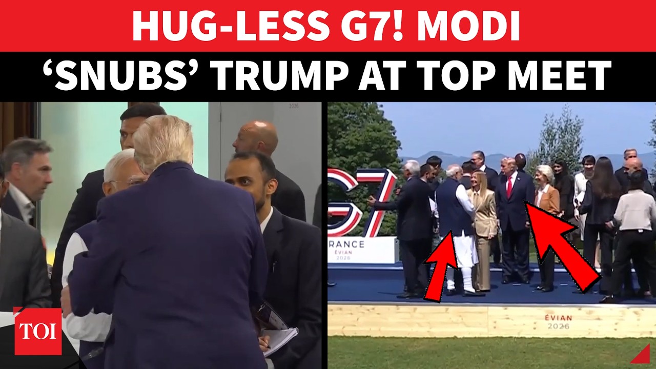 ON CAM: Modi &lsquo;Snubs&rsquo; Trump At G7; Unusual Encounter Goes Viral Amid India-US Tensions