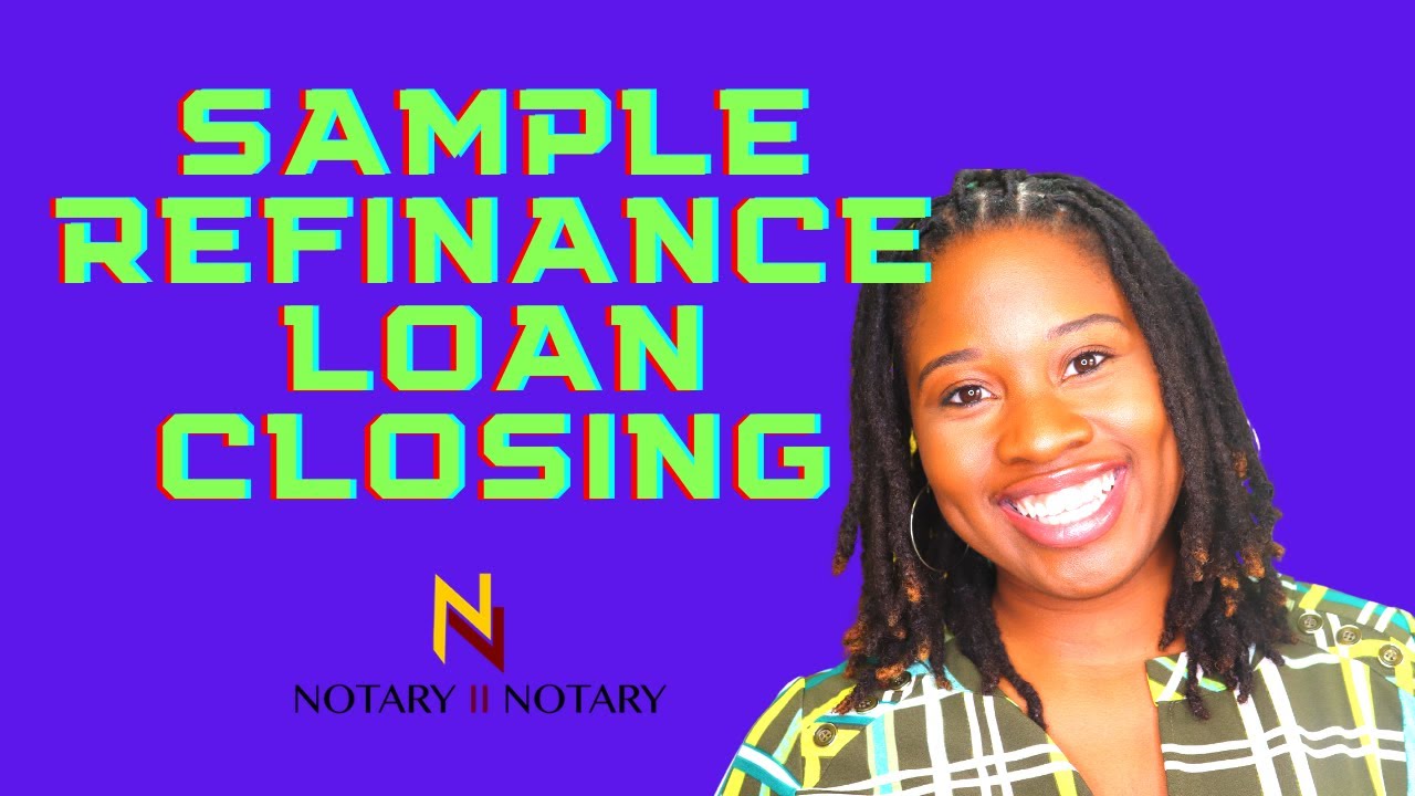 PART 1 HOW TO COMPLETE A REFINANCE LOAN CLOSING AT A NOTARY SIGNING AGENT *NOTARY2NOTARY*