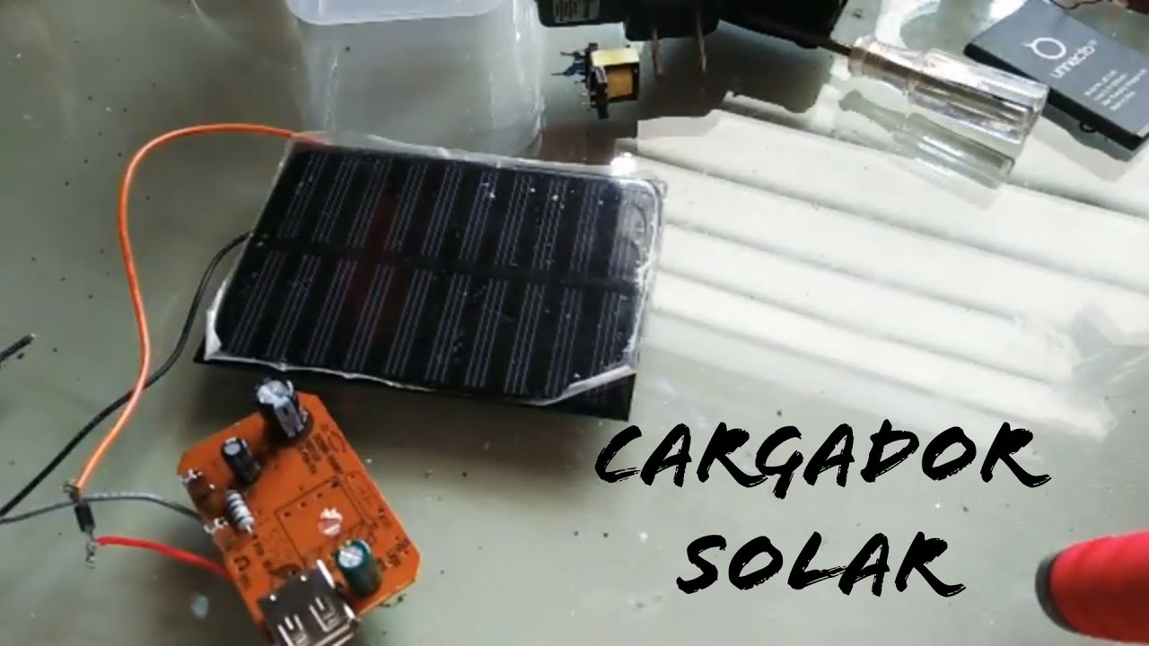 Cargador solar casero