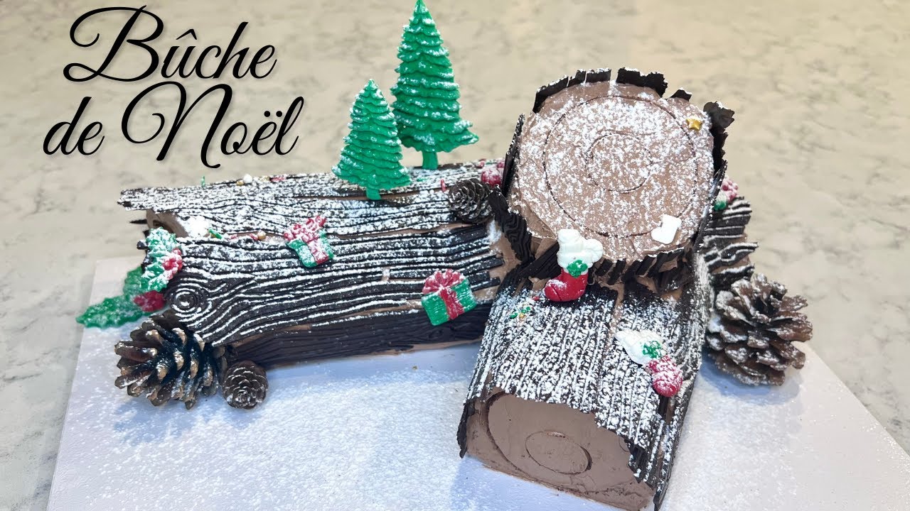 Simple Traditional Chocolate Yule Log Recipe - Step by Step