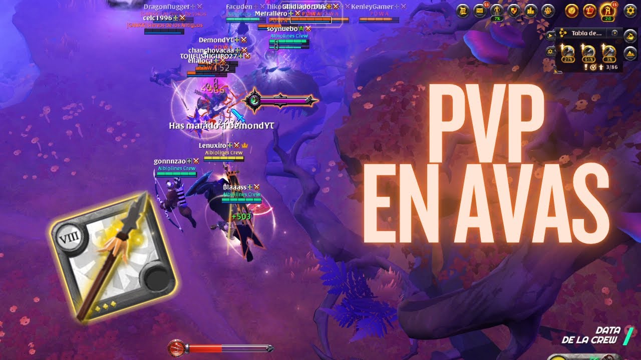 PVP en AVAS con LANZA GARZA | Highlights#74 | Albion Online