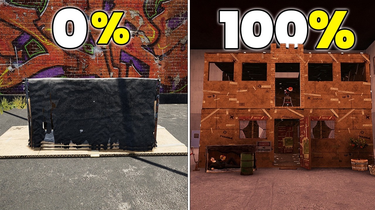 I 100%'d Bum Simulator. it was CRAZY.