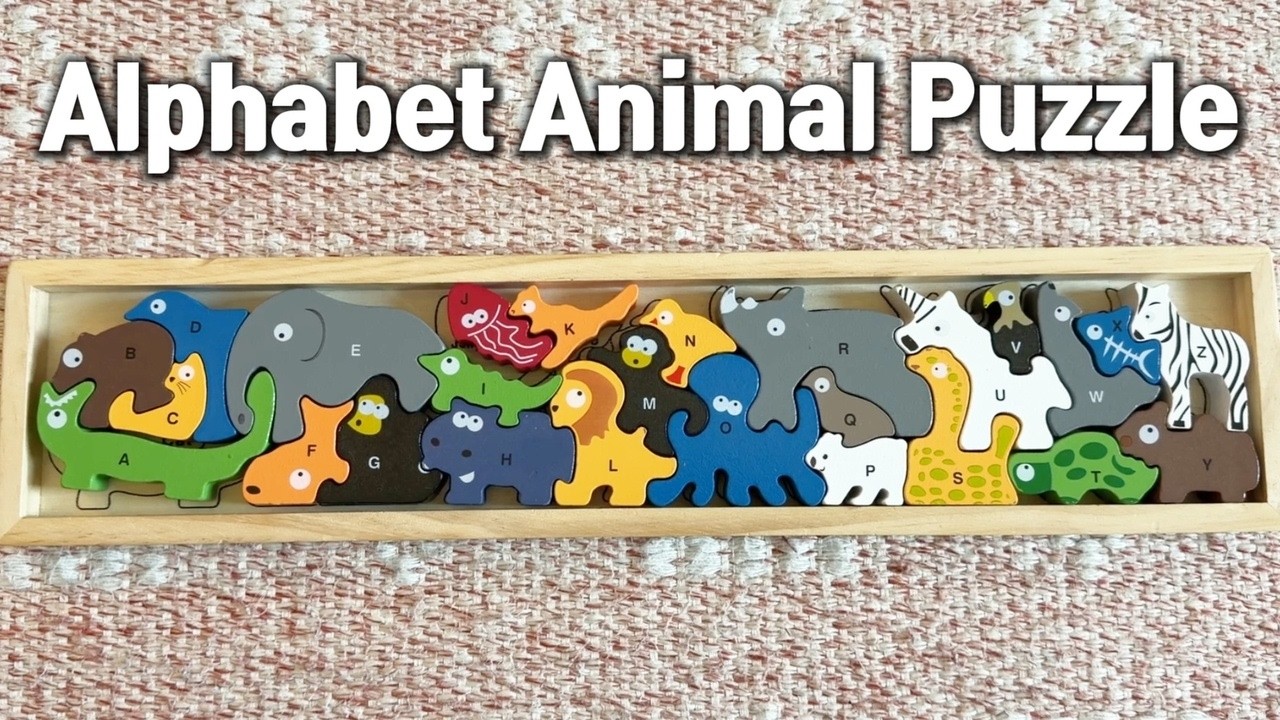 Learn the Alphabet with Animal Puzzles | Toddler Learning ABC