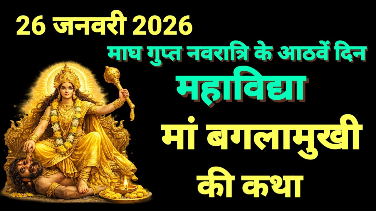 गुप्त नवरात्रि के आठवें दिन महाविद्या मां बगलामुखी की कथा | Gupt Navratri ki Katha Day 8