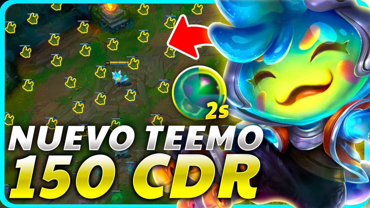 😱&iexcl;La BUILD M&Aacute;S ABSURDA de LOL! El *NUEVO TEEMO* SPACE GROOVE LLENA el MAPA de SETAS cada 2 SEGUNDOS!