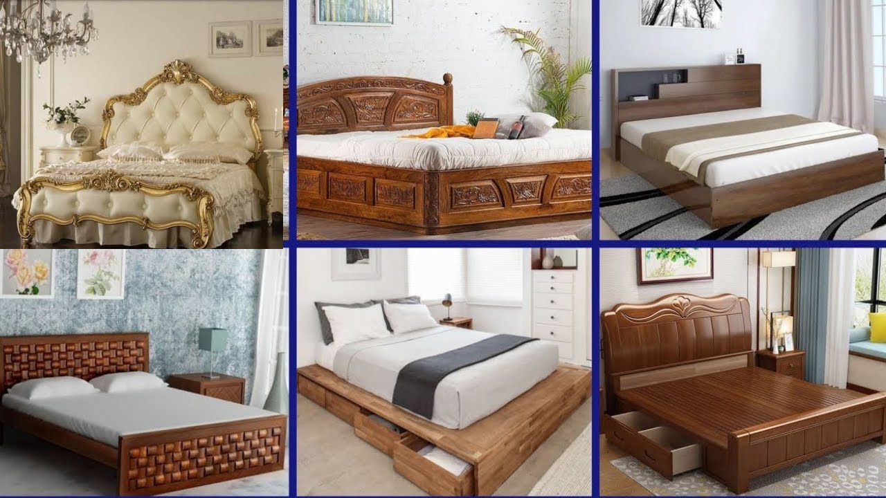 Latest Wooden Double Bed Designs 2023, Modern Bed Design Ideas For Bedroom, Wooden Bed Design