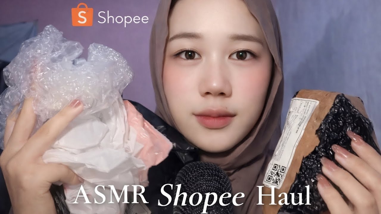 ASMR Shopee Haul | Tapping & Scratching