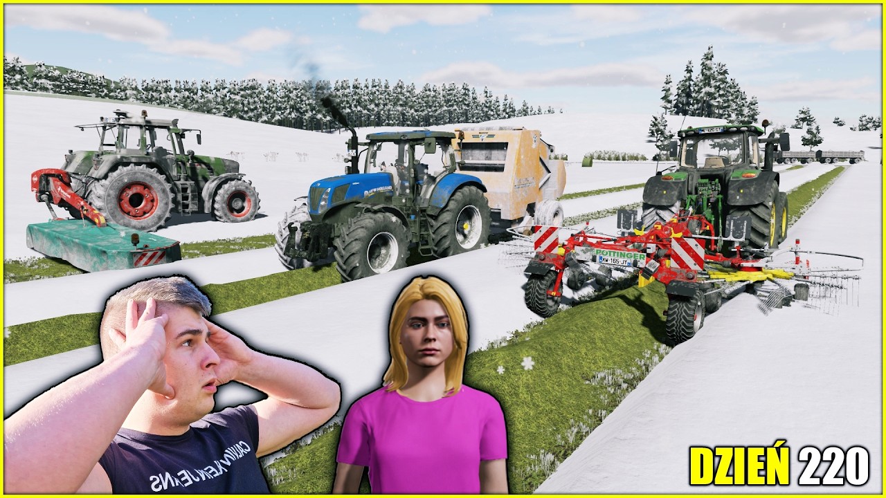 MY OSZALELIŚMY😂 ZROBILIŚMY SIANOKOSY ZIMĄ😱 MOCNA AKCJA😂┃ZAGUBIENI W LESIE 🔥 DZIEŃ ➡220┃FS 22