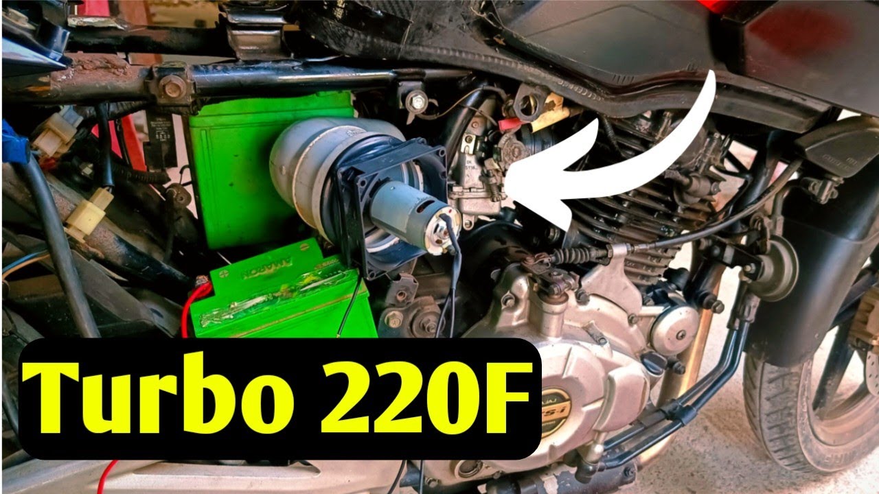 Turbo install in Pulsar 220f 🔥